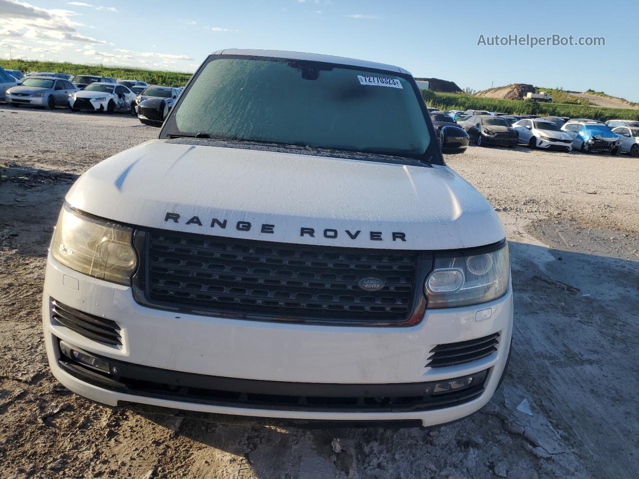 2014 Land Rover Range Rover Hse White vin: SALGS2WF8EA196750
