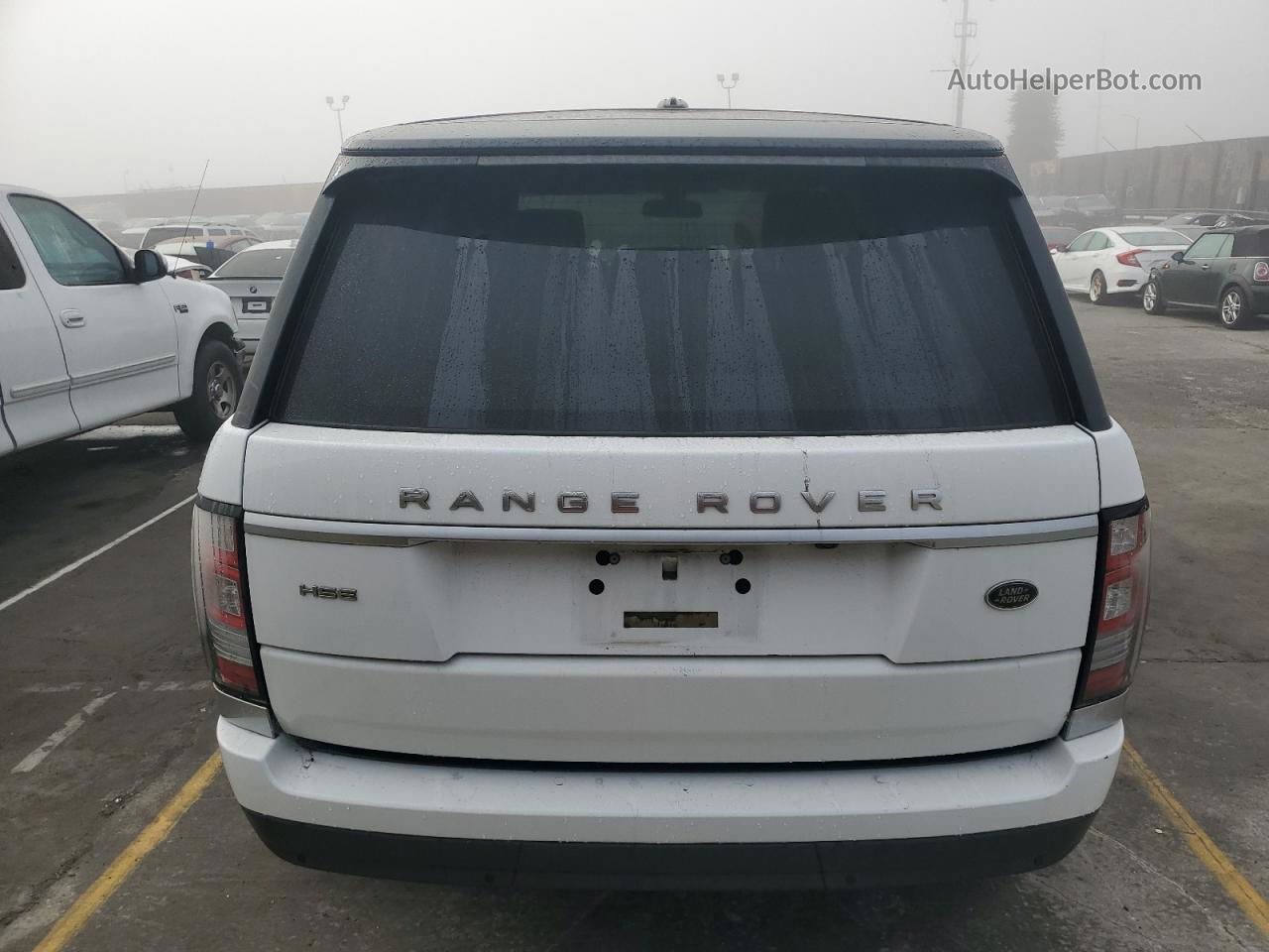 2014 Land Rover Range Rover Hse Белый vin: SALGS2WF9EA179276