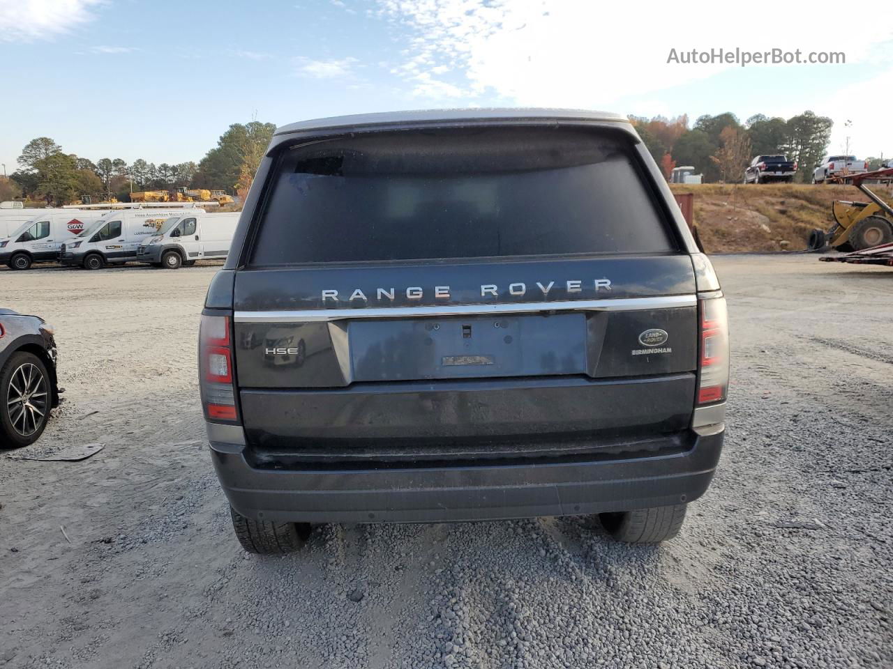 2014 Land Rover Range Rover Hse Gray vin: SALGS2WFXEA135724