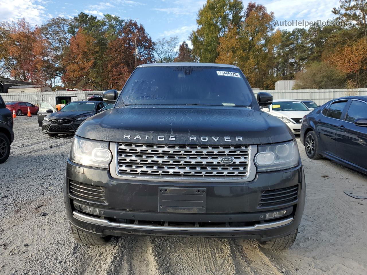 2014 Land Rover Range Rover Hse Gray vin: SALGS2WFXEA135724