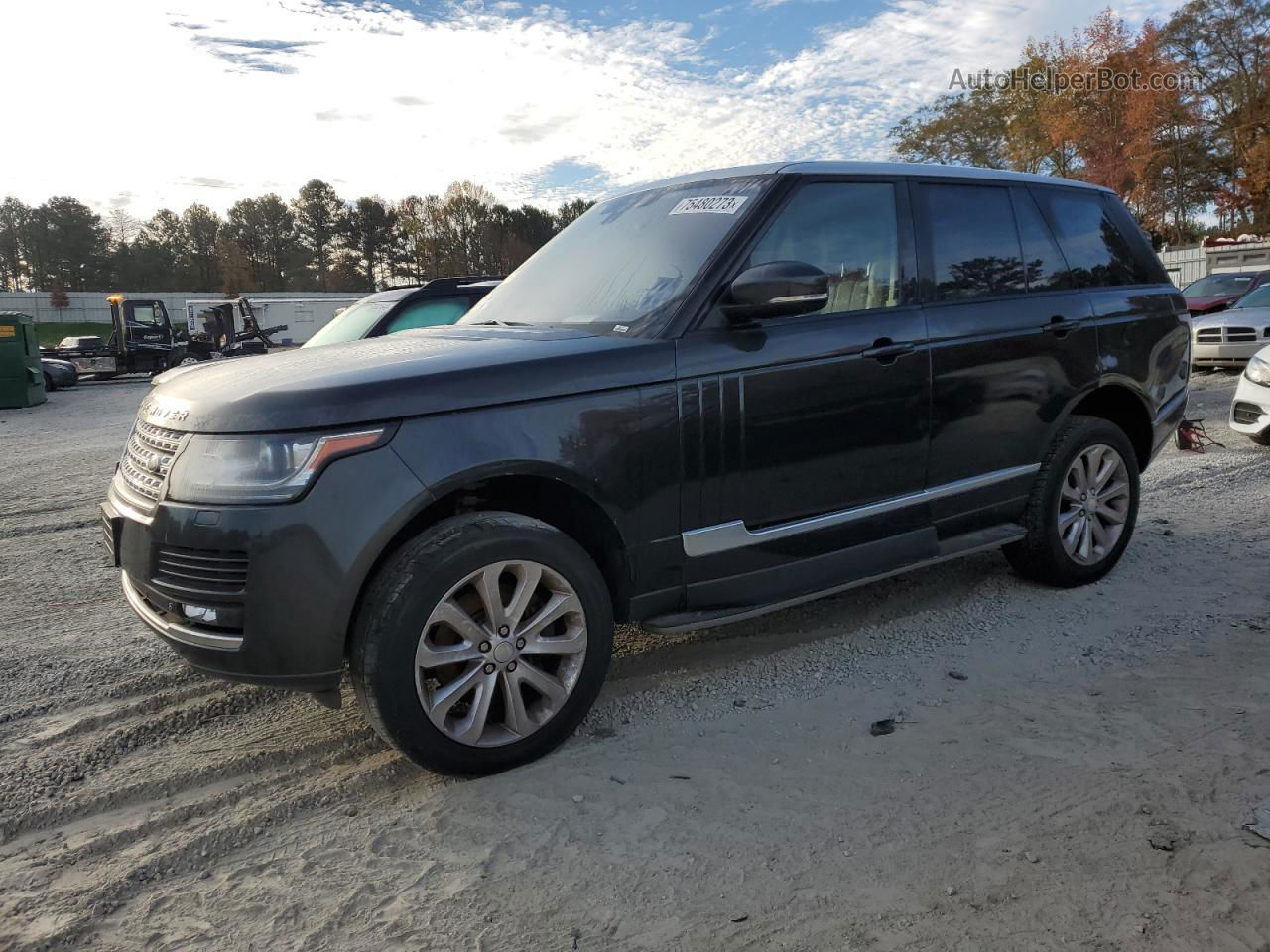 2014 Land Rover Range Rover Hse Gray vin: SALGS2WFXEA135724