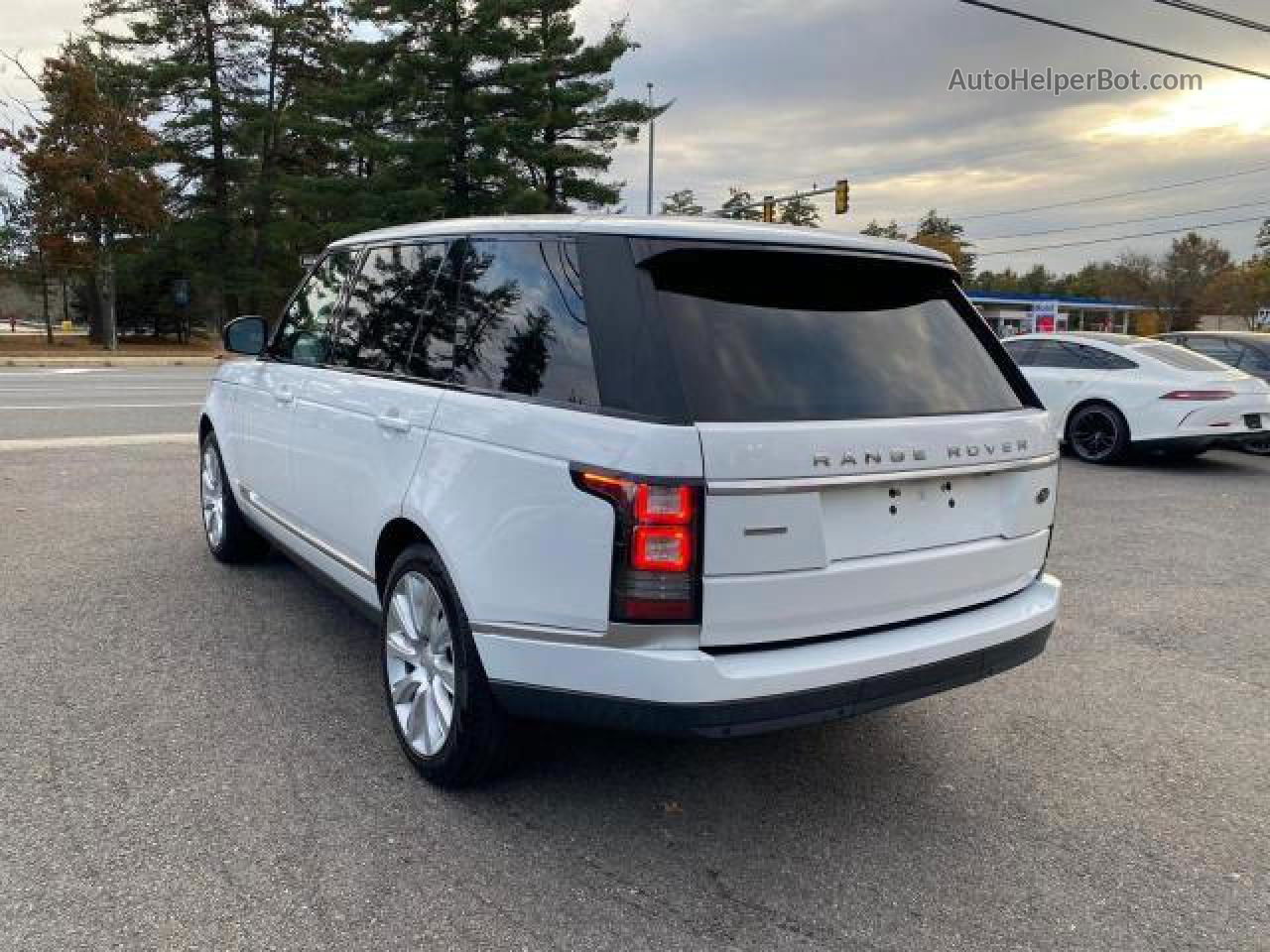2015 Land Rover Range Rover Supercharged White vin: SALGS3TF0FA198973