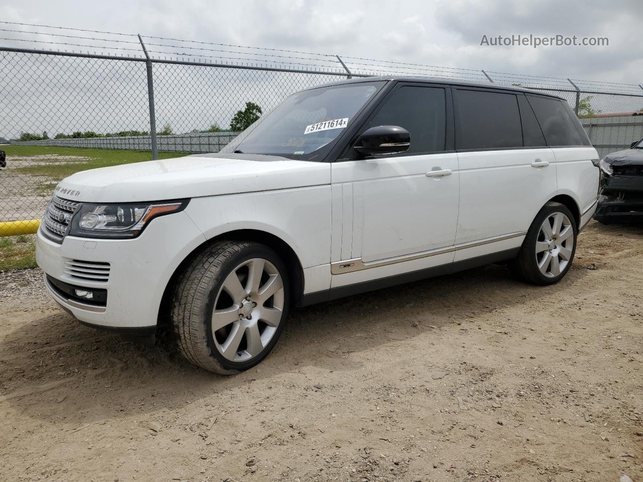 2015 Land Rover Range Rover Supercharged Белый vin: SALGS3TF1FA217806