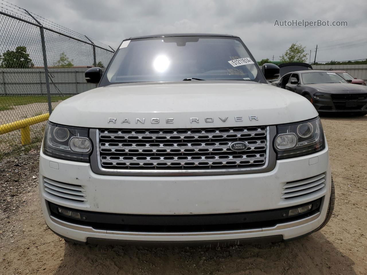 2015 Land Rover Range Rover Supercharged White vin: SALGS3TF1FA217806