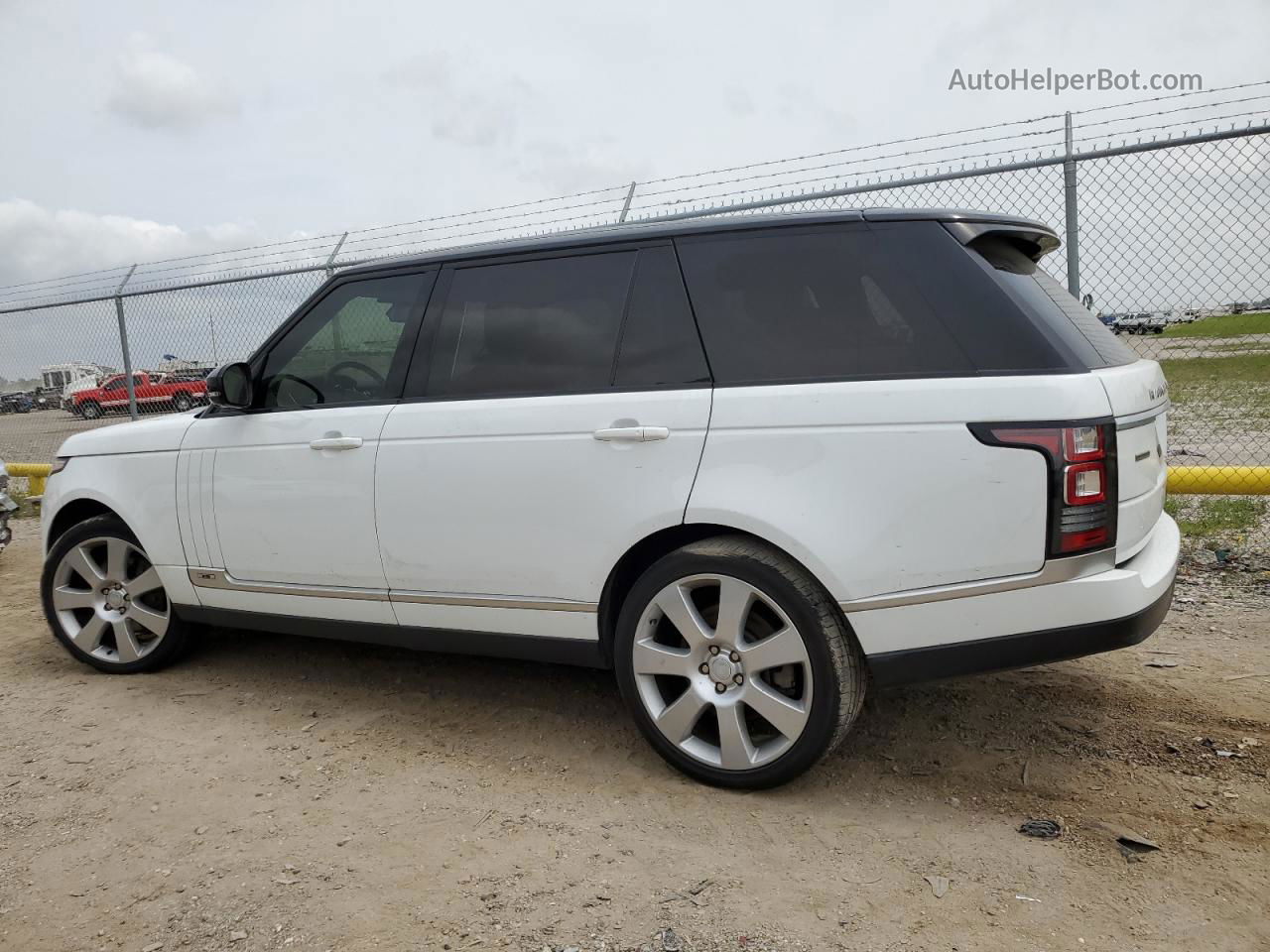 2015 Land Rover Range Rover Supercharged White vin: SALGS3TF1FA217806