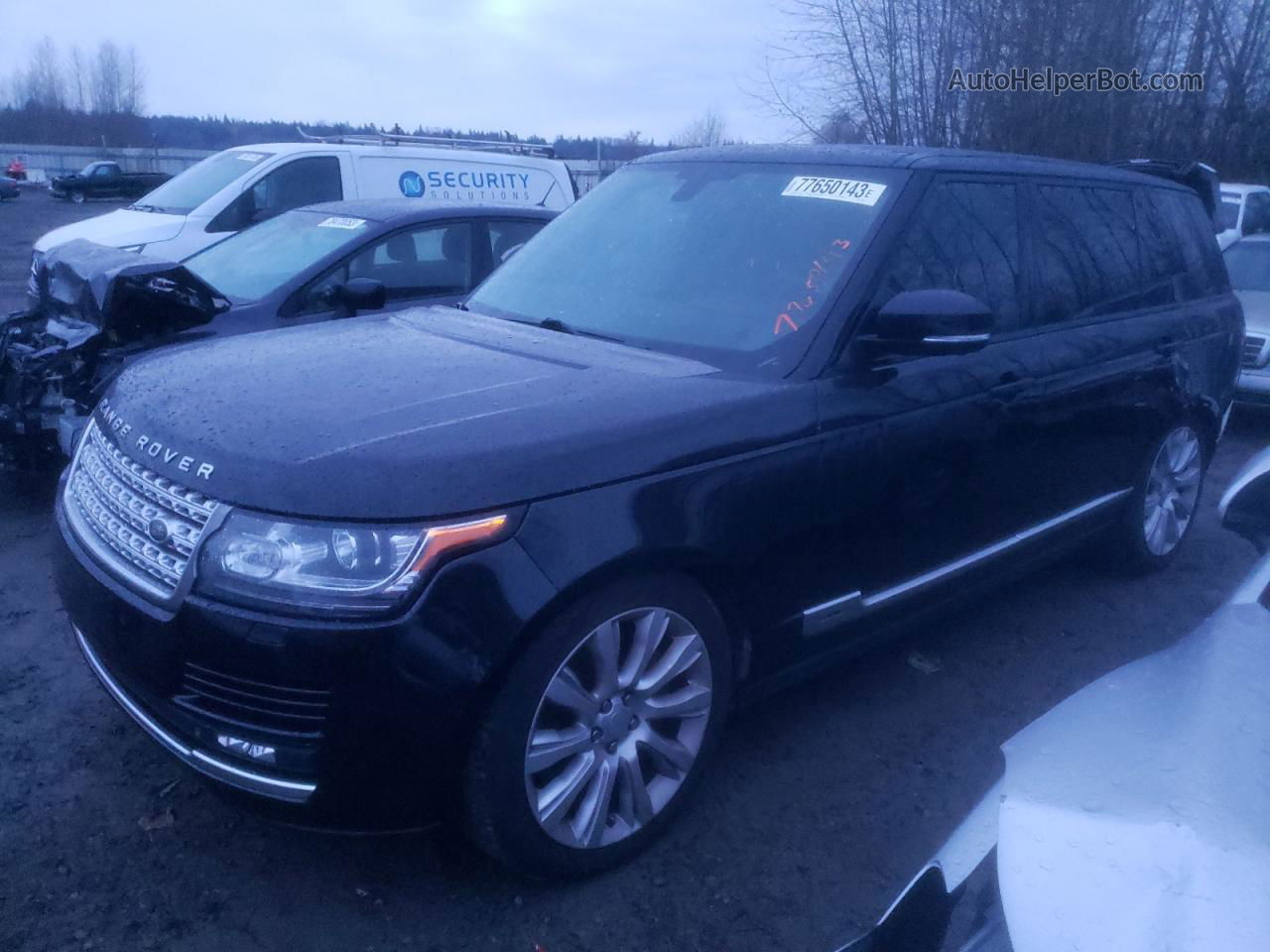 2015 Land Rover Range Rover Supercharged Black vin: SALGS3TF2FA238051