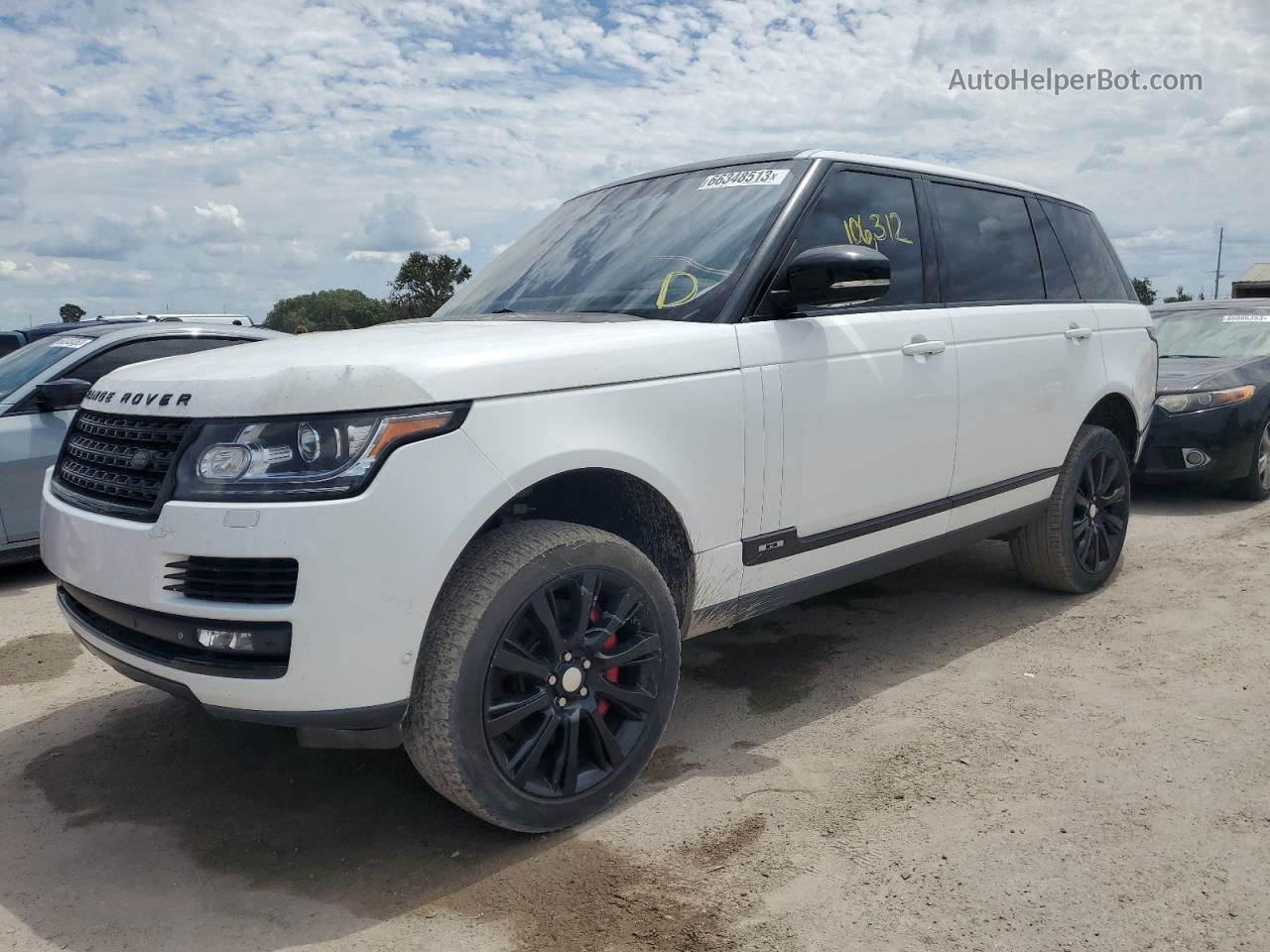 2014 Land Rover Range Rover Supercharged Белый vin: SALGS3TF3EA194270