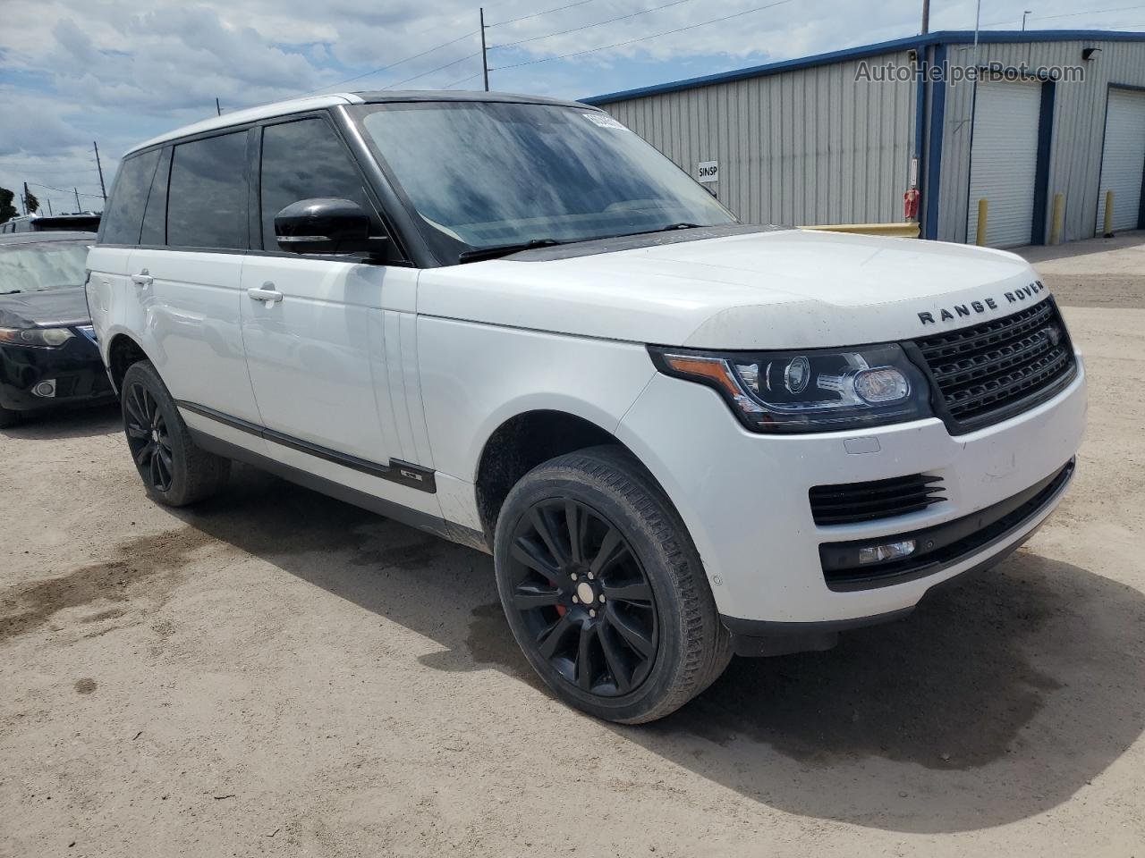 2014 Land Rover Range Rover Supercharged White vin: SALGS3TF3EA194270