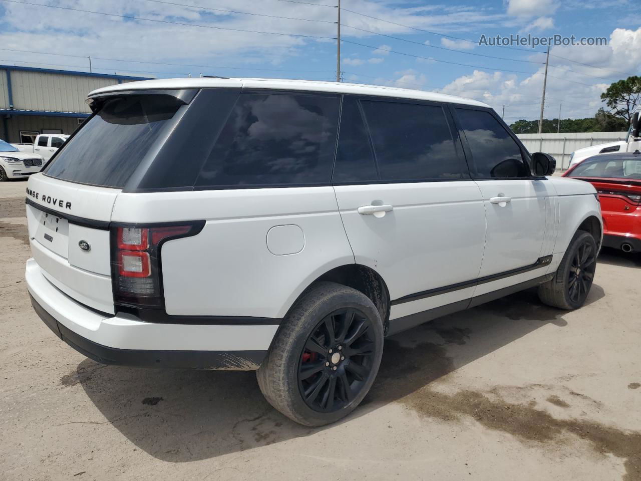 2014 Land Rover Range Rover Supercharged Белый vin: SALGS3TF3EA194270