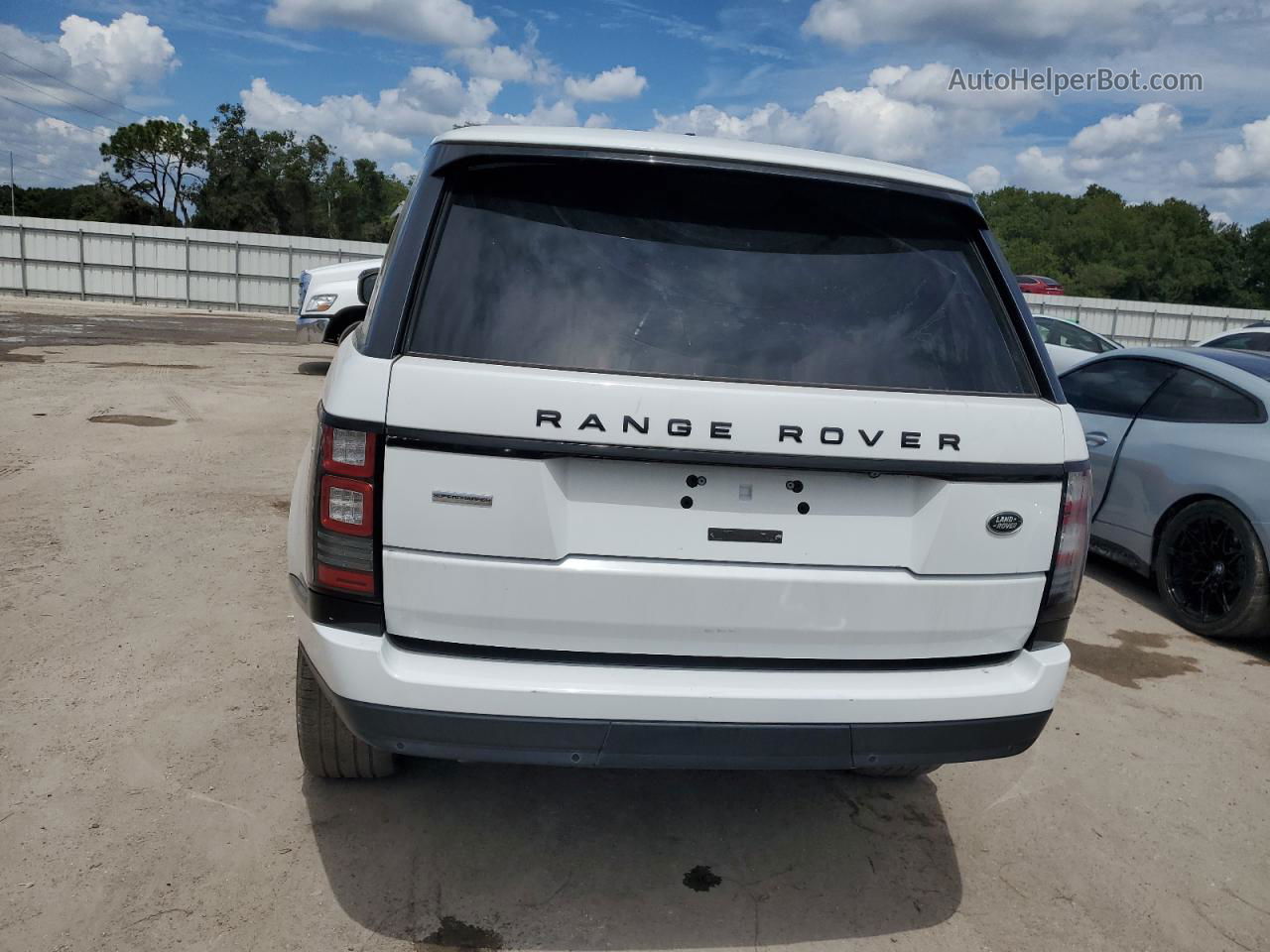 2014 Land Rover Range Rover Supercharged Белый vin: SALGS3TF3EA194270