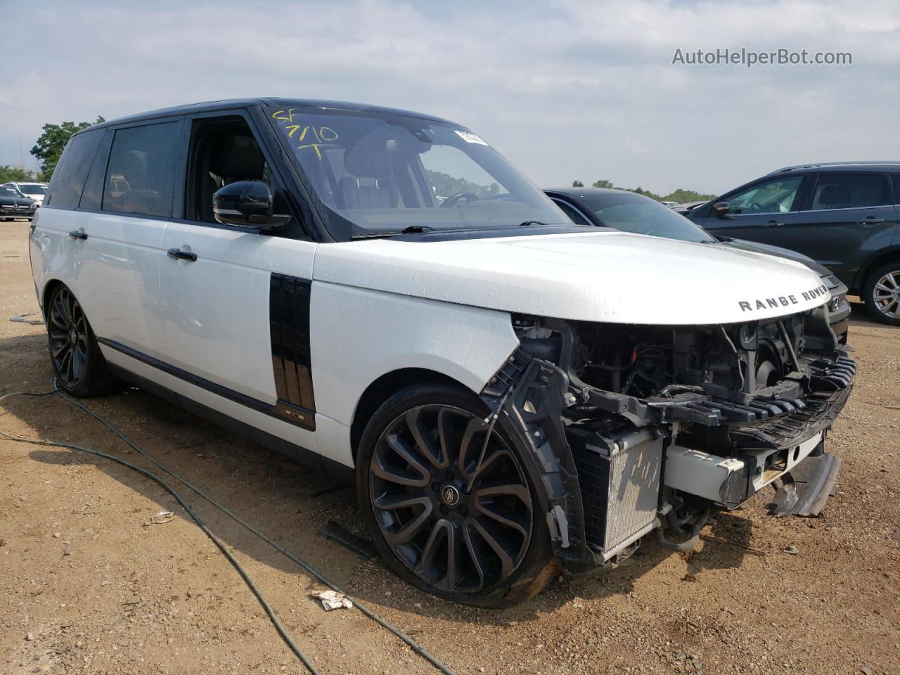 2015 Land Rover Range Rover Supercharged White vin: SALGS3TF4FA204824