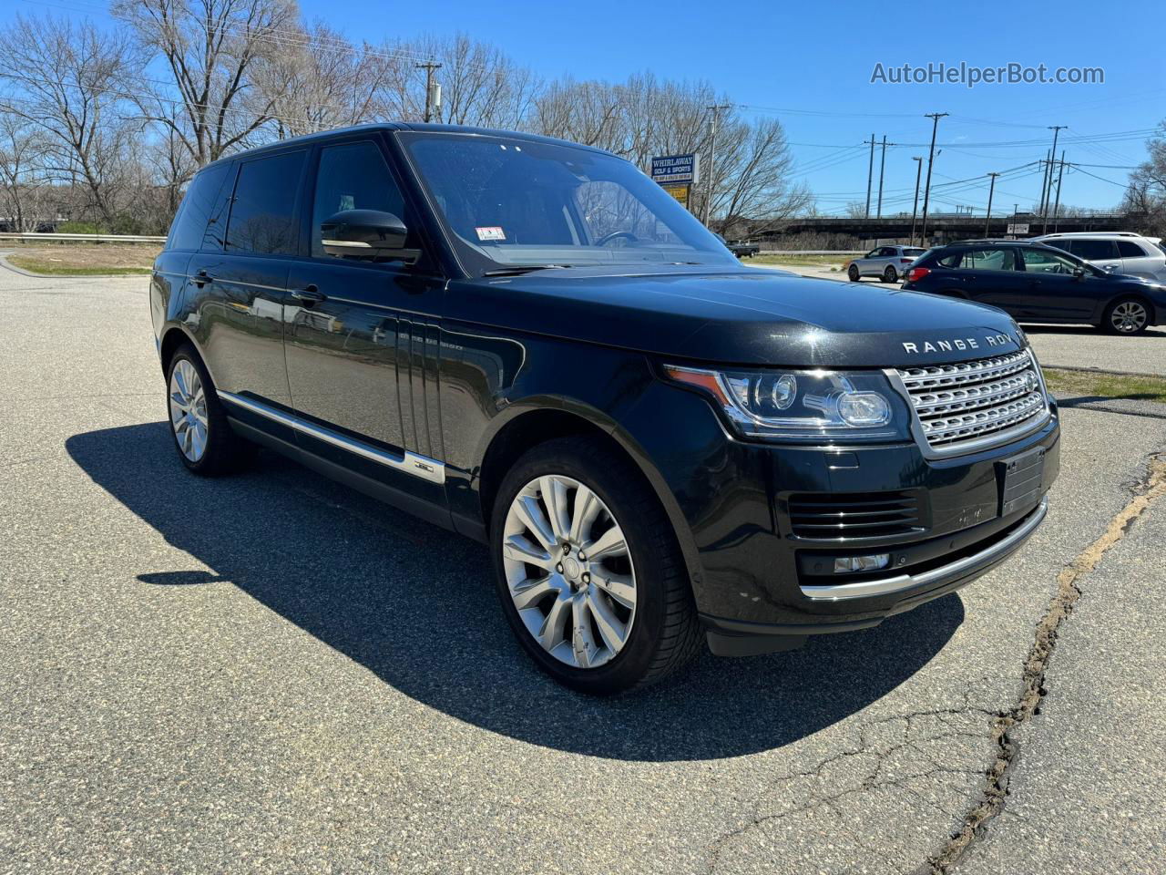 2015 Land Rover Range Rover Supercharged Черный vin: SALGS3TF8FA221111