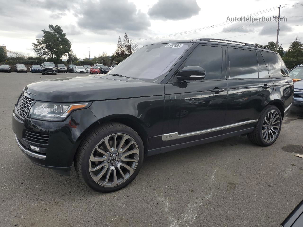 2014 Land Rover Range Rover Supercharged Черный vin: SALGS3TF9EA172127