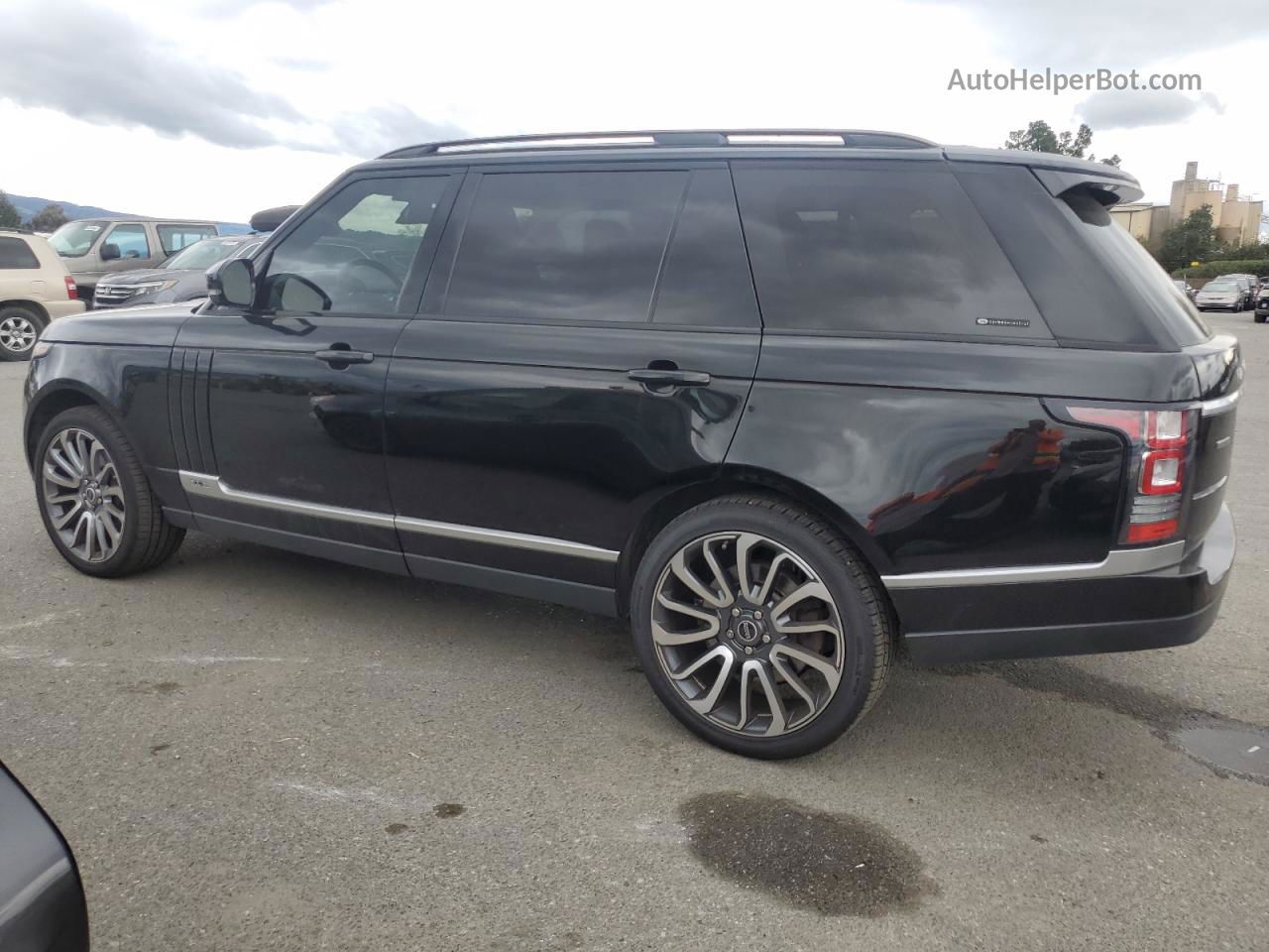 2014 Land Rover Range Rover Supercharged Черный vin: SALGS3TF9EA172127