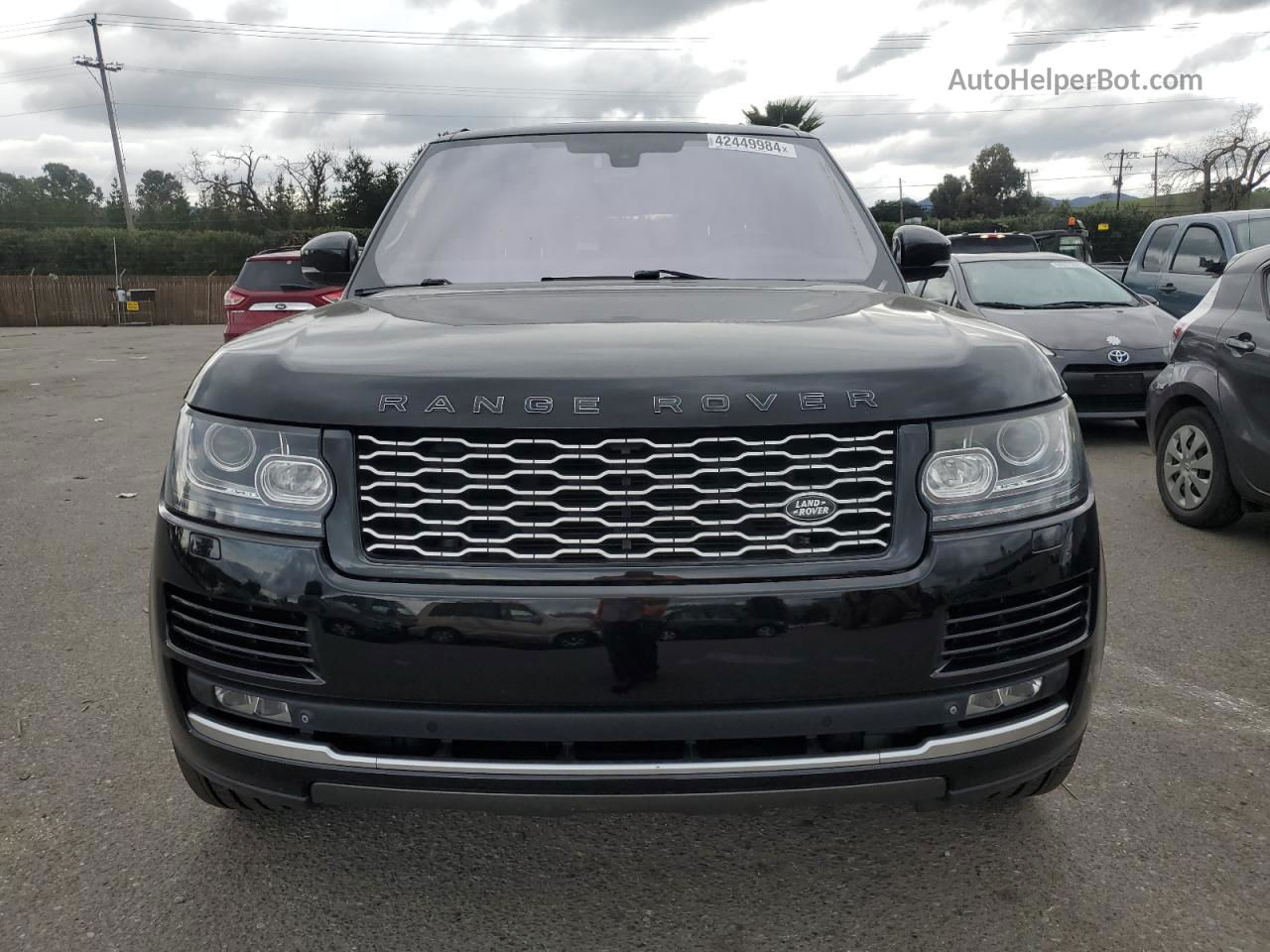 2014 Land Rover Range Rover Supercharged Черный vin: SALGS3TF9EA172127