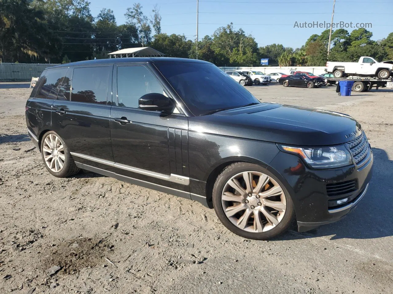 2014 Land Rover Range Rover Supercharged Black vin: SALGS3TFXEA172749