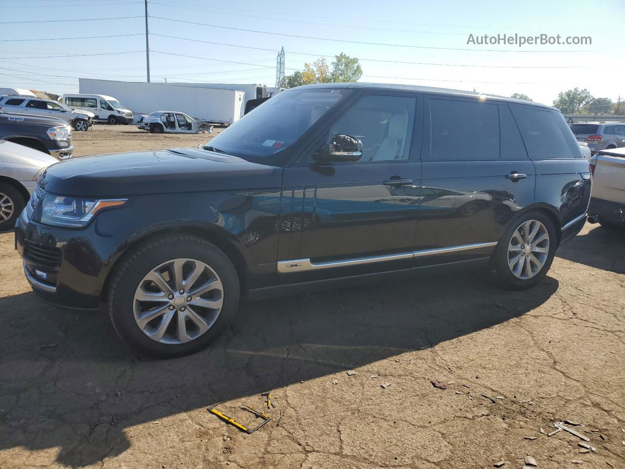 2015 Land Rover Range Rover Hse Черный vin: SALGS3VF1FA205703