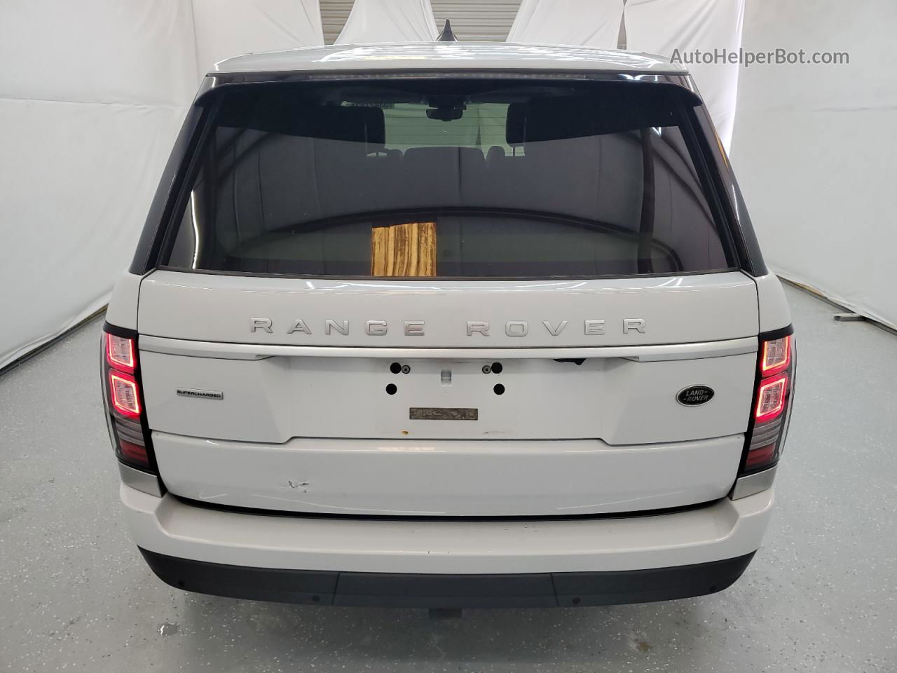 2017 Land Rover Range Rover Supercharged Белый vin: SALGS5FE0HA362112