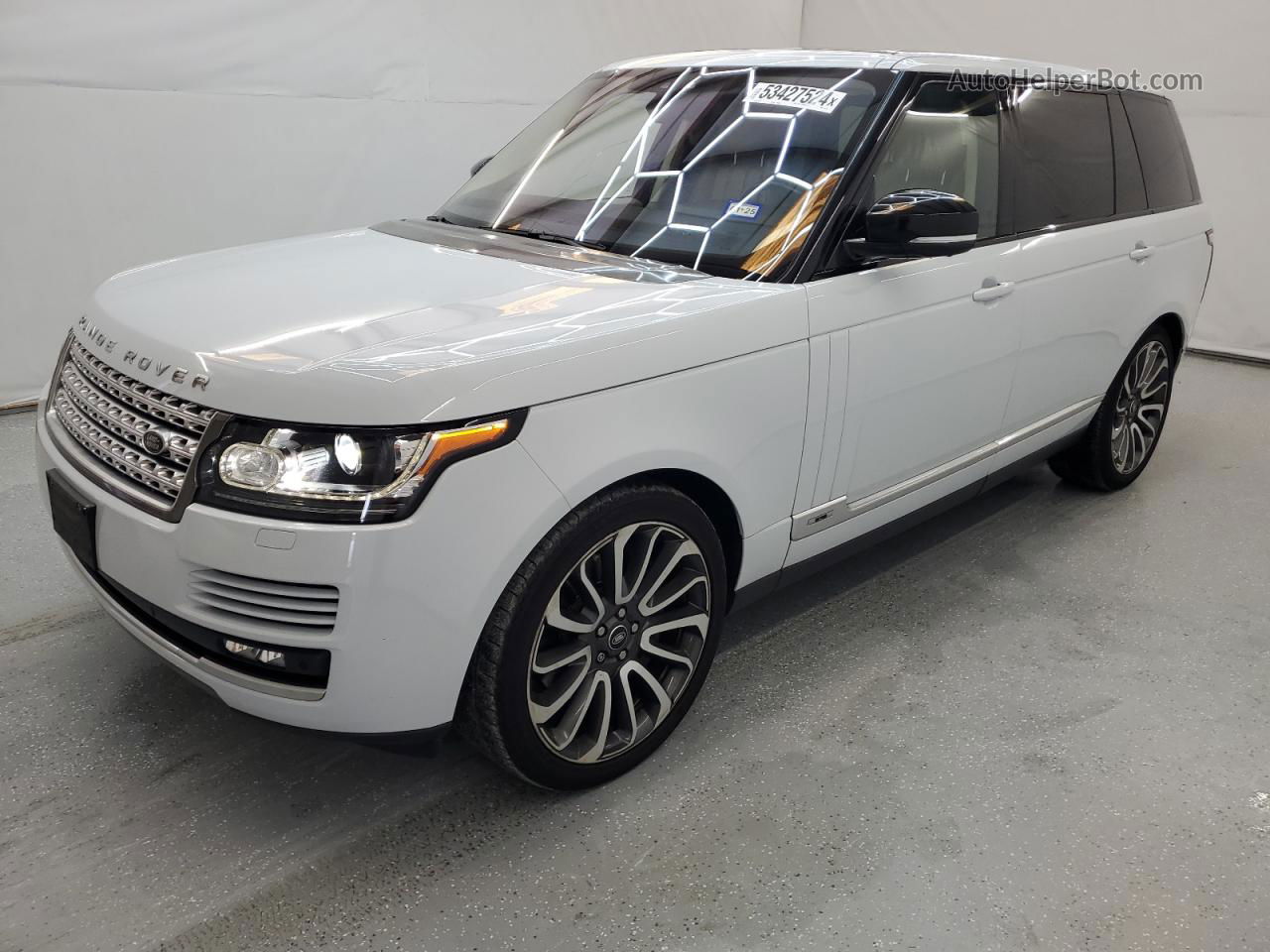 2017 Land Rover Range Rover Supercharged Белый vin: SALGS5FE0HA362112