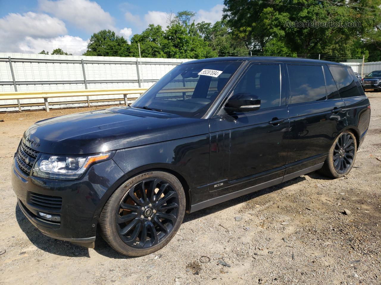 2017 Land Rover Range Rover Supercharged Black vin: SALGS5FE1HA327286