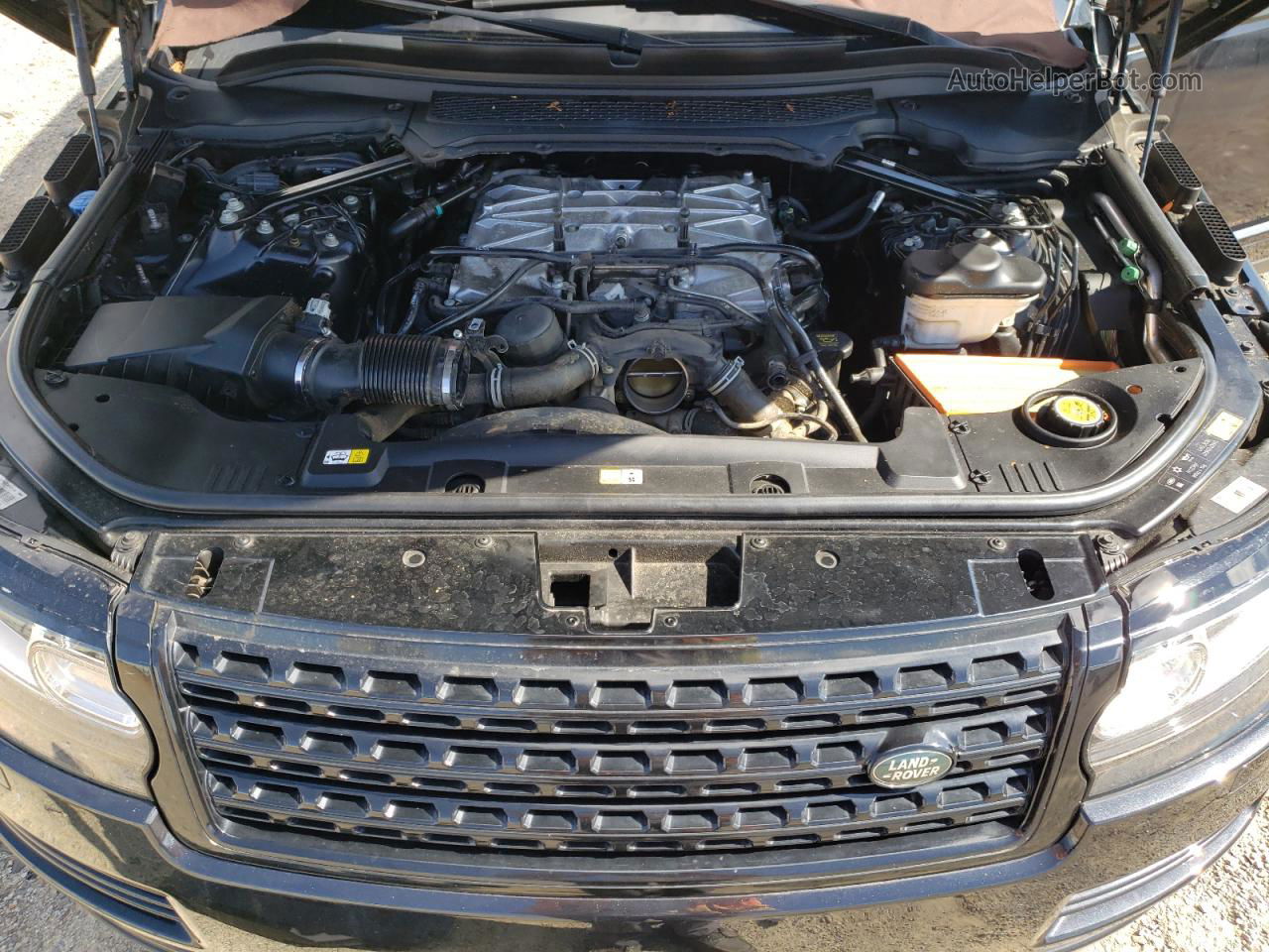 2017 Land Rover Range Rover Supercharged Черный vin: SALGS5FE1HA327286