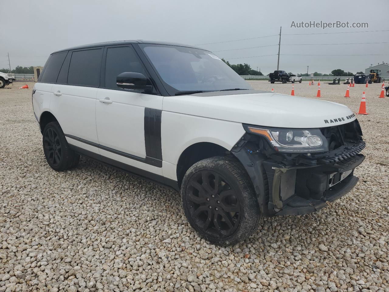 2017 Land Rover Range Rover Supercharged Белый vin: SALGS5FE3HA359074