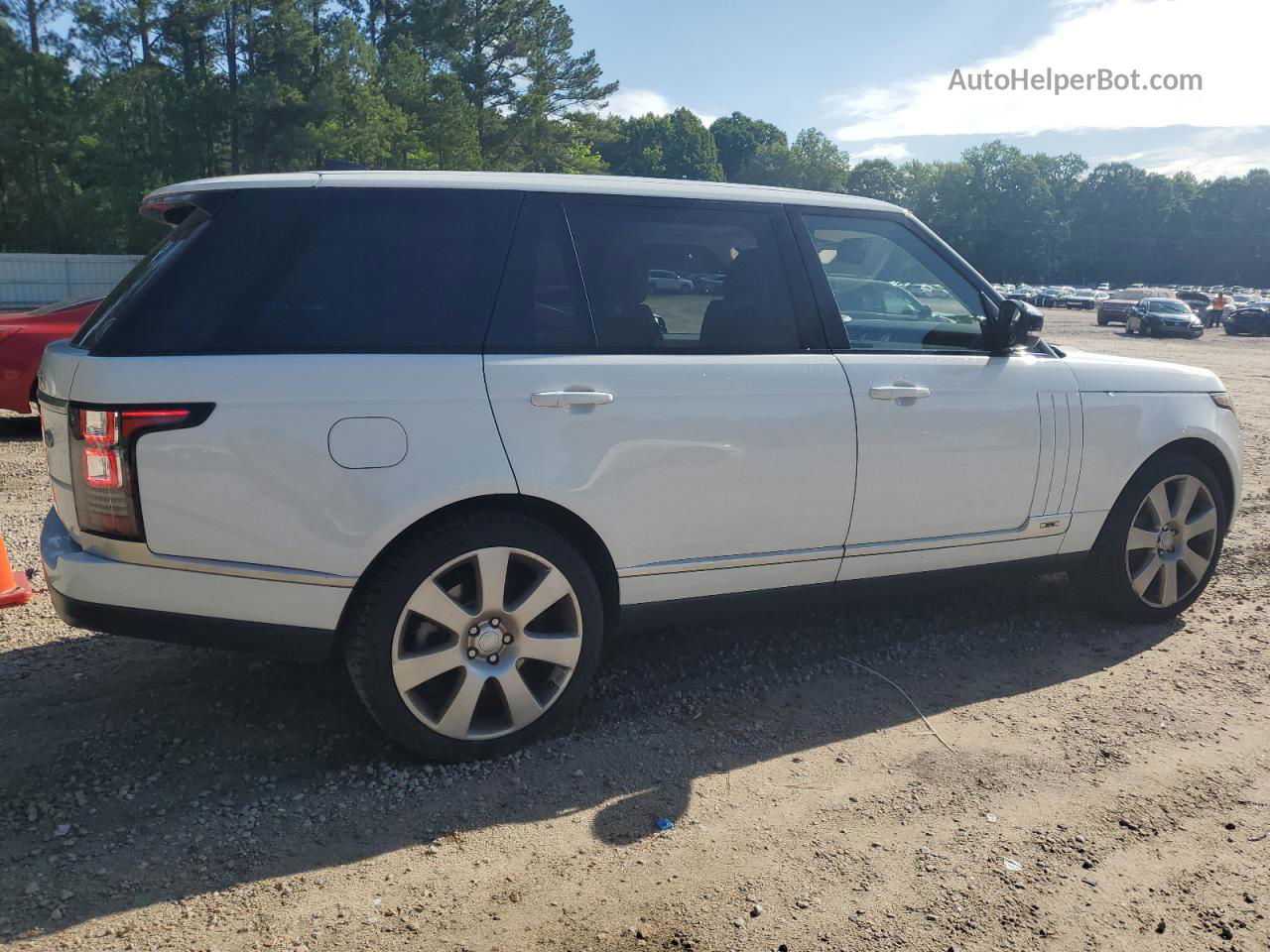 2017 Land Rover Range Rover Supercharged White vin: SALGS5FE6HA338591