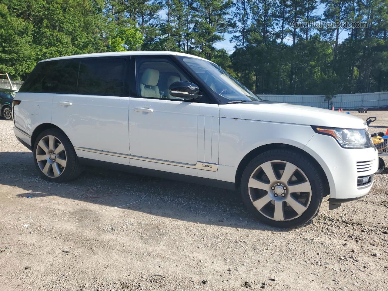 2017 Land Rover Range Rover Supercharged White vin: SALGS5FE6HA338591