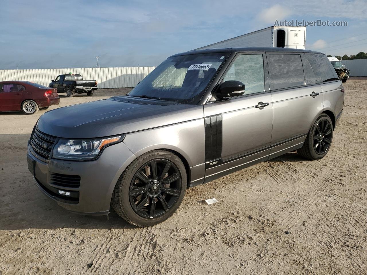 2017 Land Rover Range Rover Supercharged Gray vin: SALGS5FE8HA342304