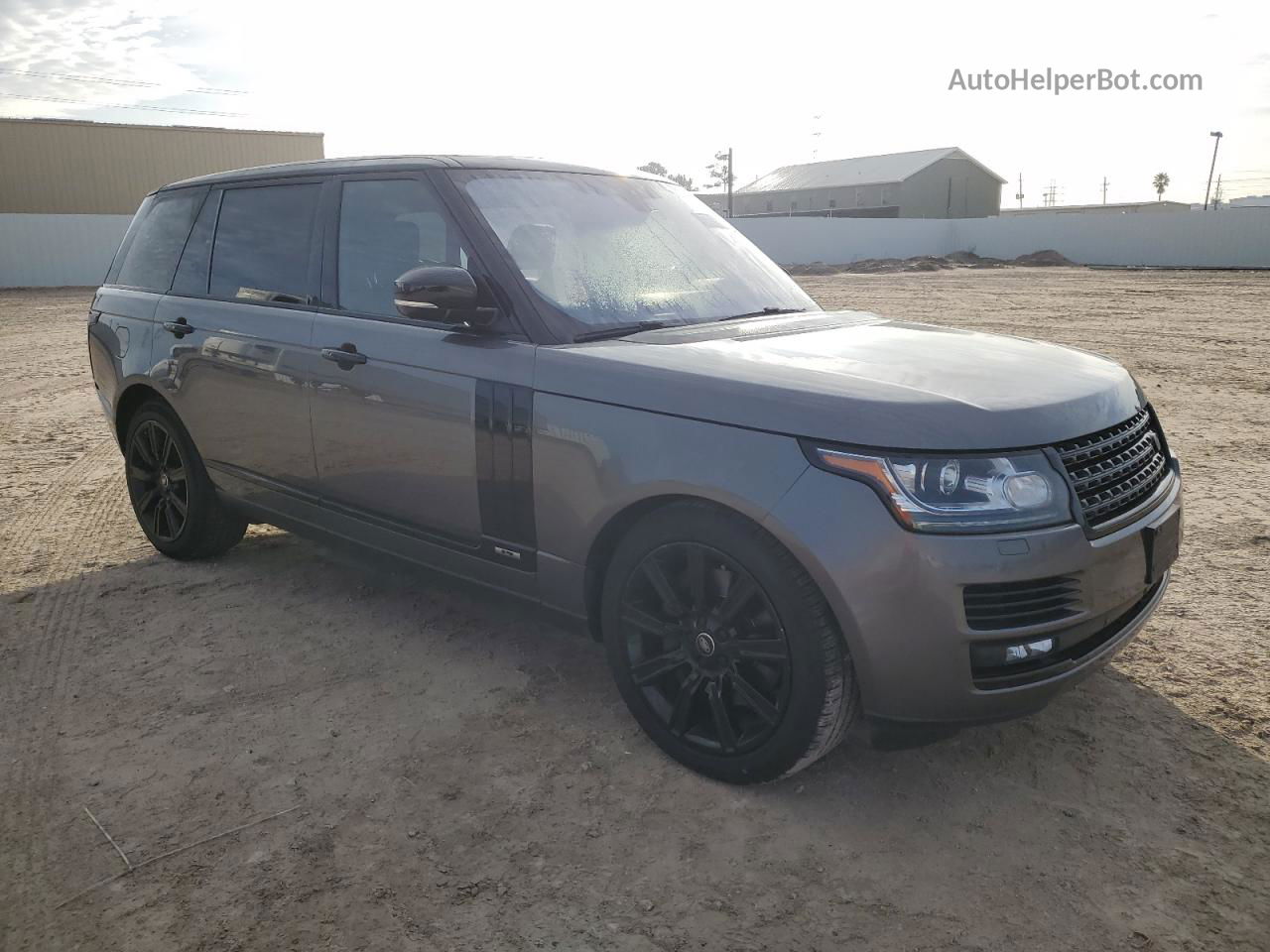 2017 Land Rover Range Rover Supercharged Gray vin: SALGS5FE8HA342304