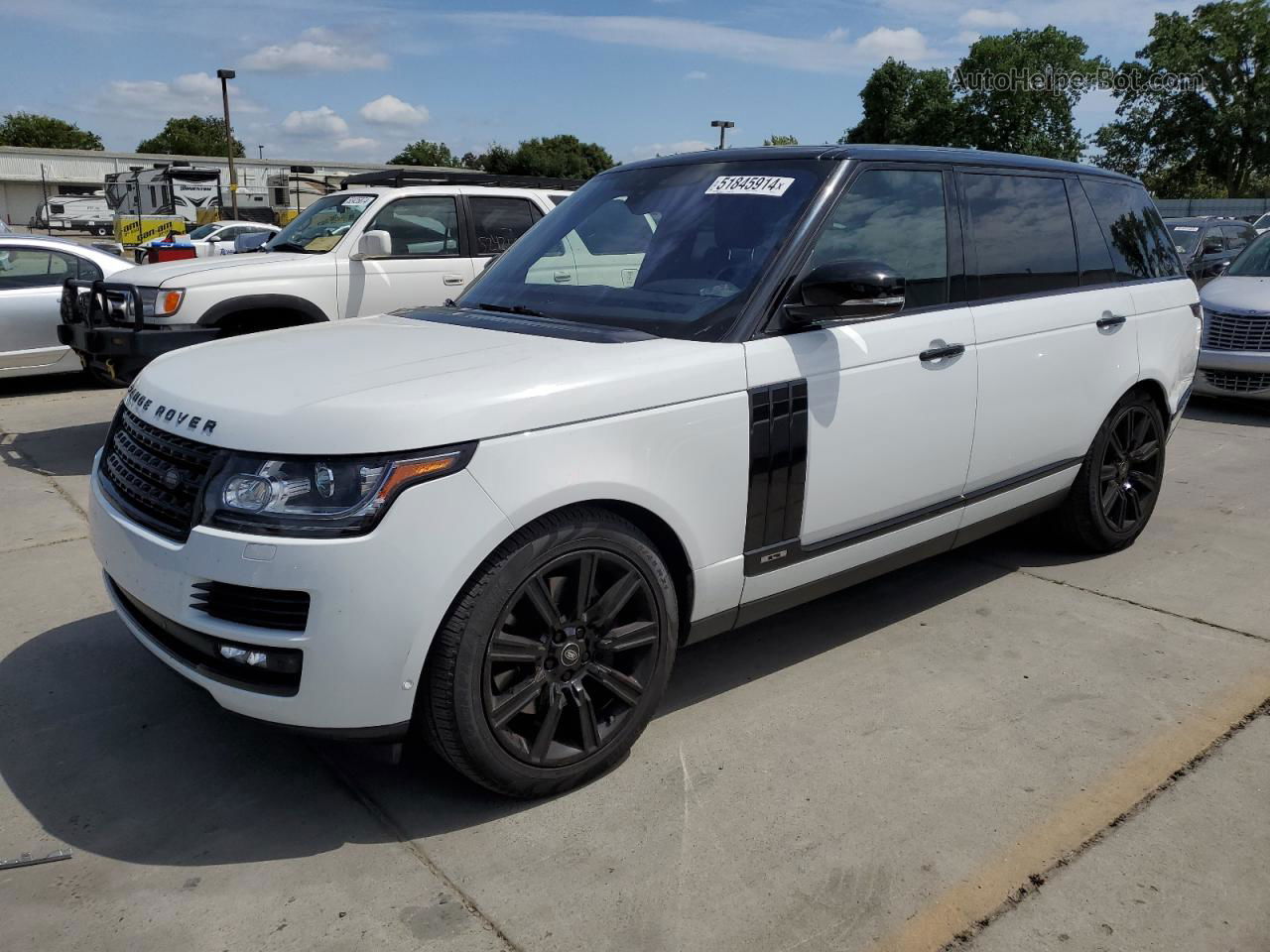 2017 Land Rover Range Rover Supercharged White vin: SALGS5FEXHA342207