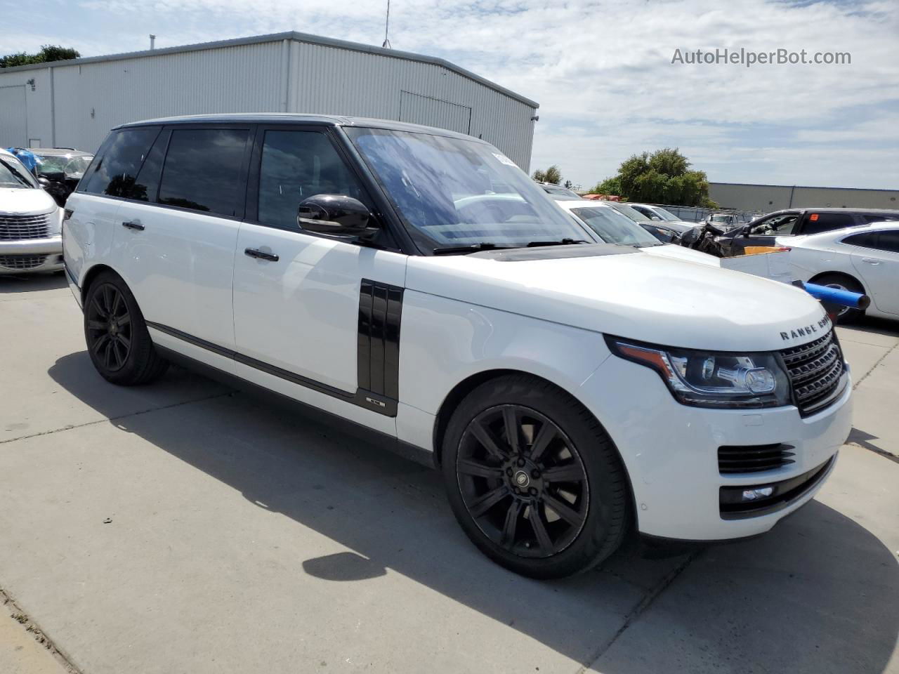 2017 Land Rover Range Rover Supercharged White vin: SALGS5FEXHA342207