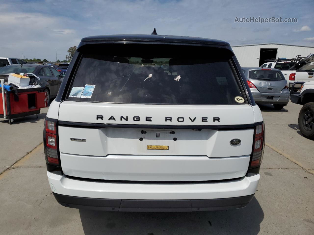 2017 Land Rover Range Rover Supercharged White vin: SALGS5FEXHA342207