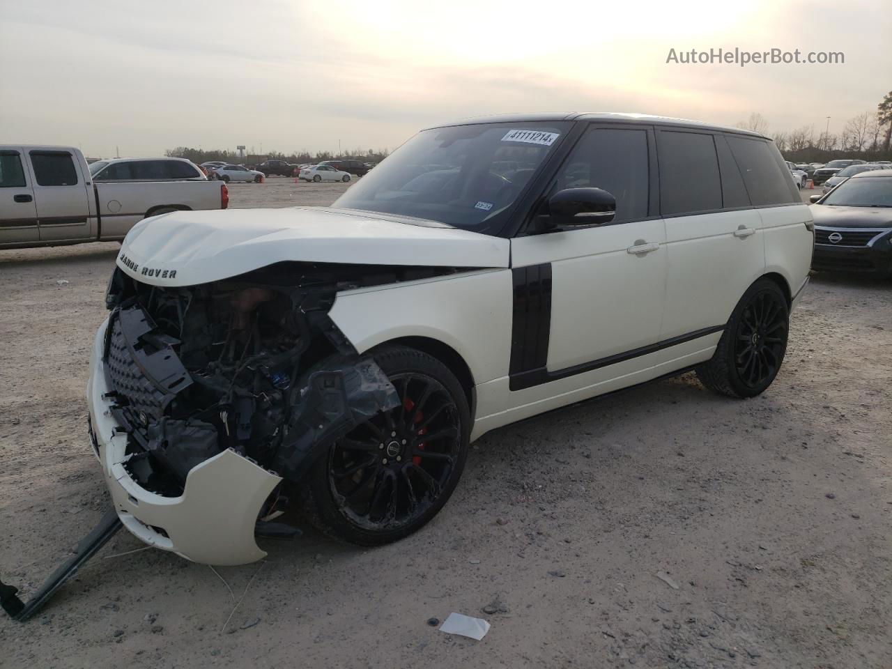 2014 Land Rover Range Rover Autobiography White vin: SALGV2EF6EA150889