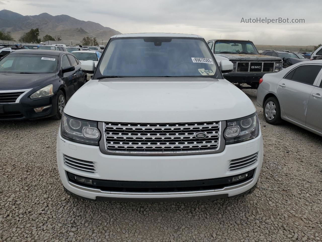 2015 Land Rover Range Rover Autobiography White vin: SALGV2TF7FA230478