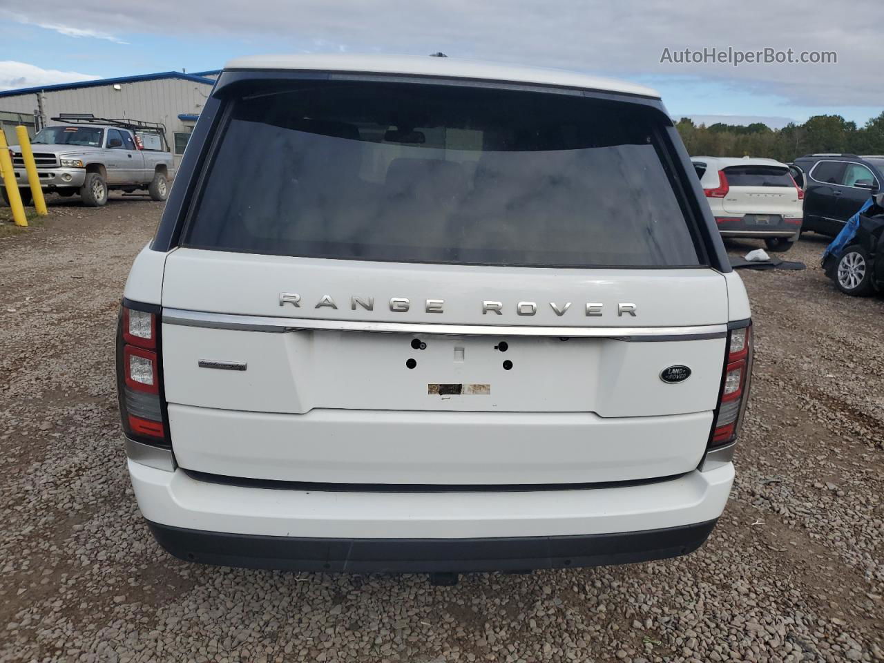 2015 Land Rover Range Rover Autobiography White vin: SALGV2TF7FA230478