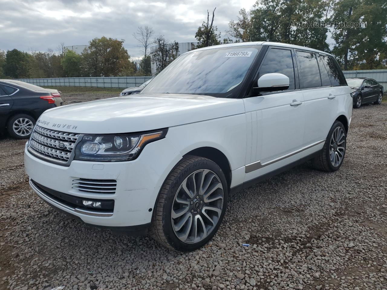 2015 Land Rover Range Rover Autobiography White vin: SALGV2TF7FA230478