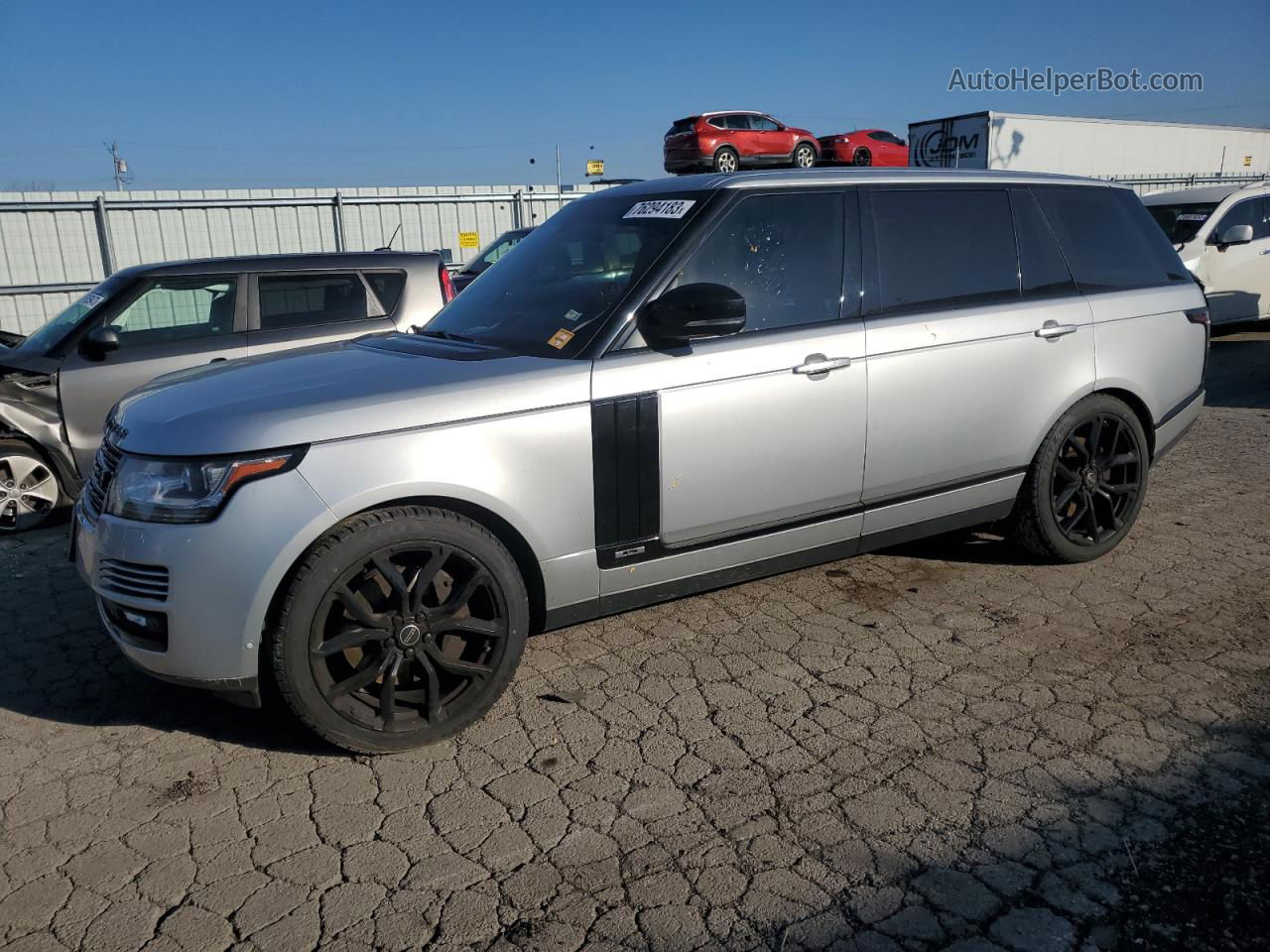 2014 Land Rover Range Rover Autobiography Silver vin: SALGV3TF0EA179345