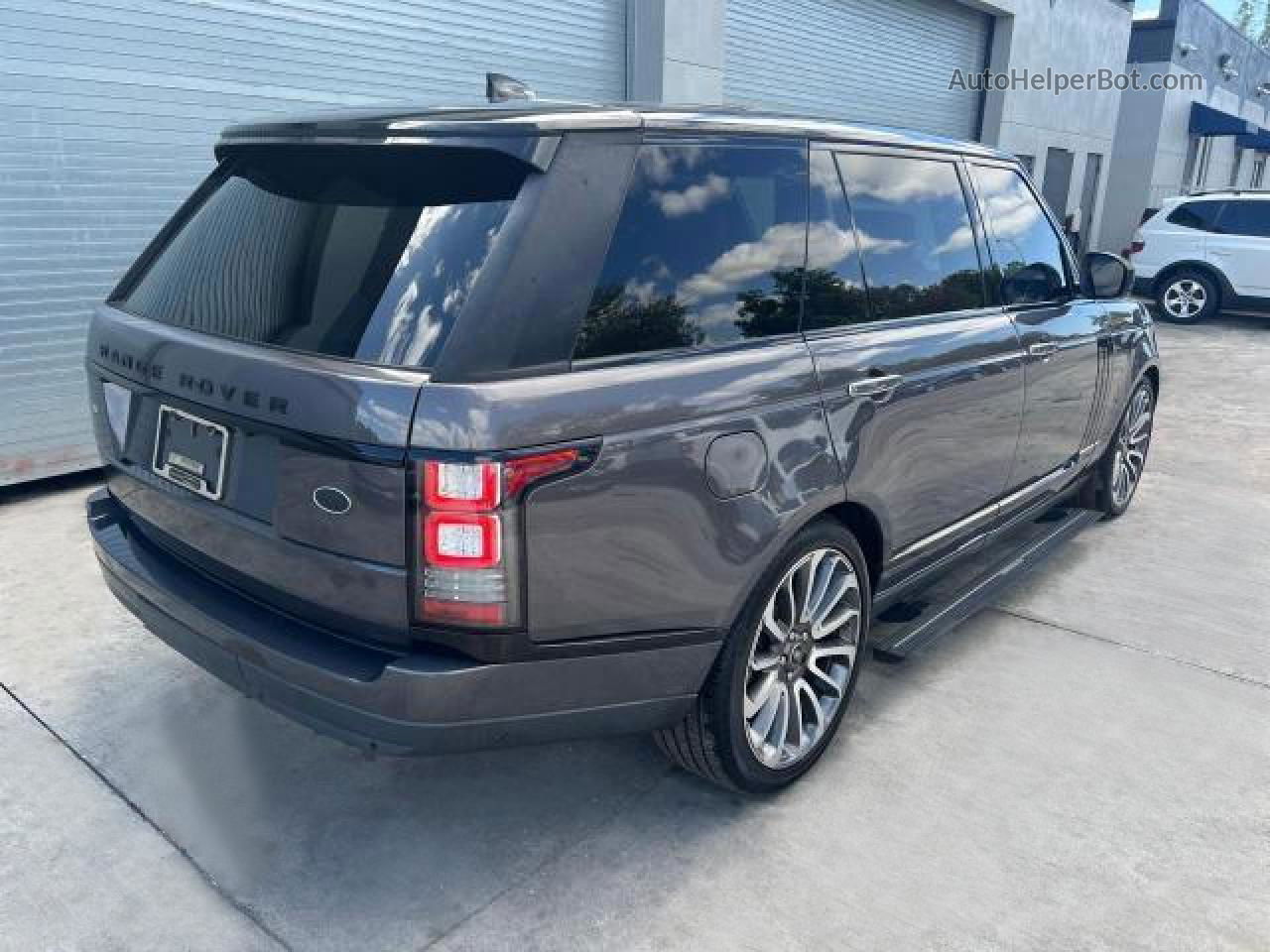 2017 Land Rover Range Rover Autobiography Серый vin: SALGV5FEXHA353019