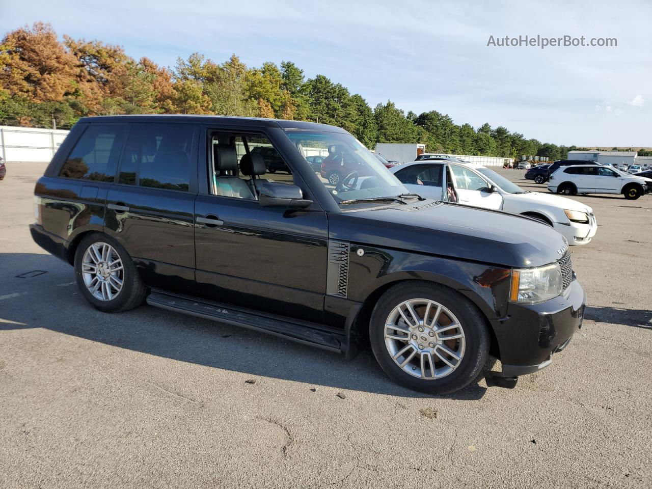 2011 Land Rover Range Rover Hse Черный vin: SALME1D40BA329356