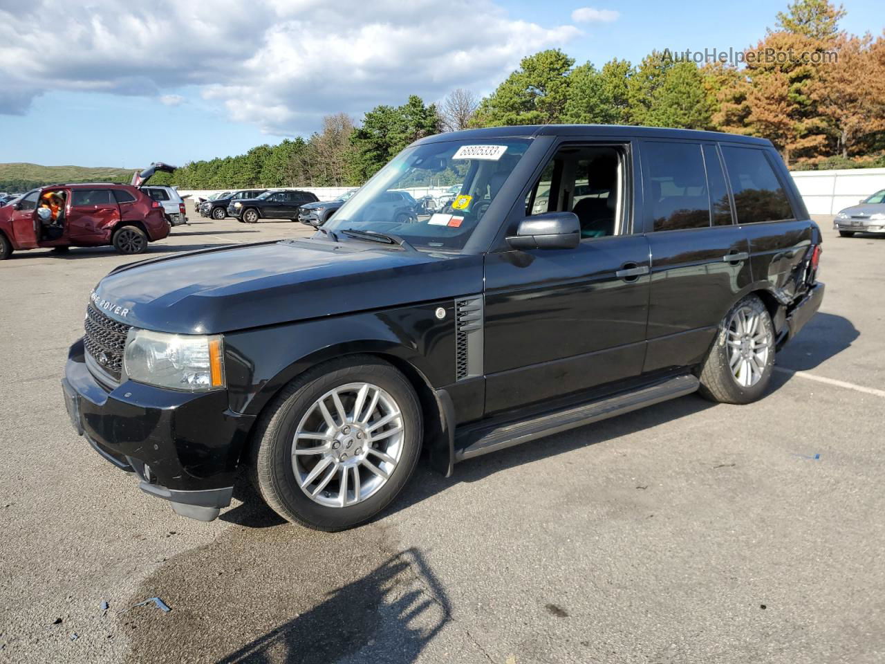 2011 Land Rover Range Rover Hse Black vin: SALME1D40BA329356