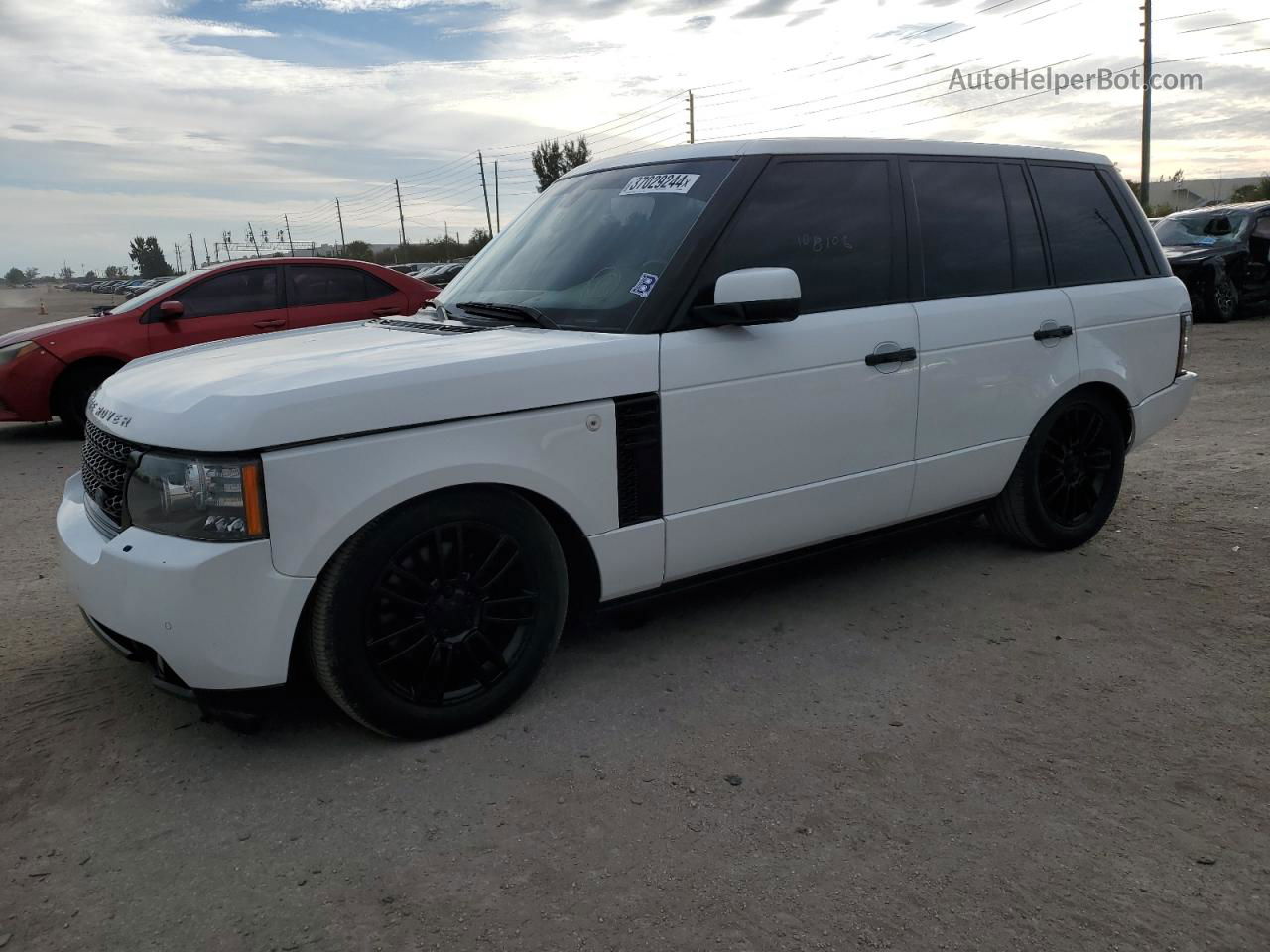 2011 Land Rover Range Rover Hse White vin: SALME1D42BA348538