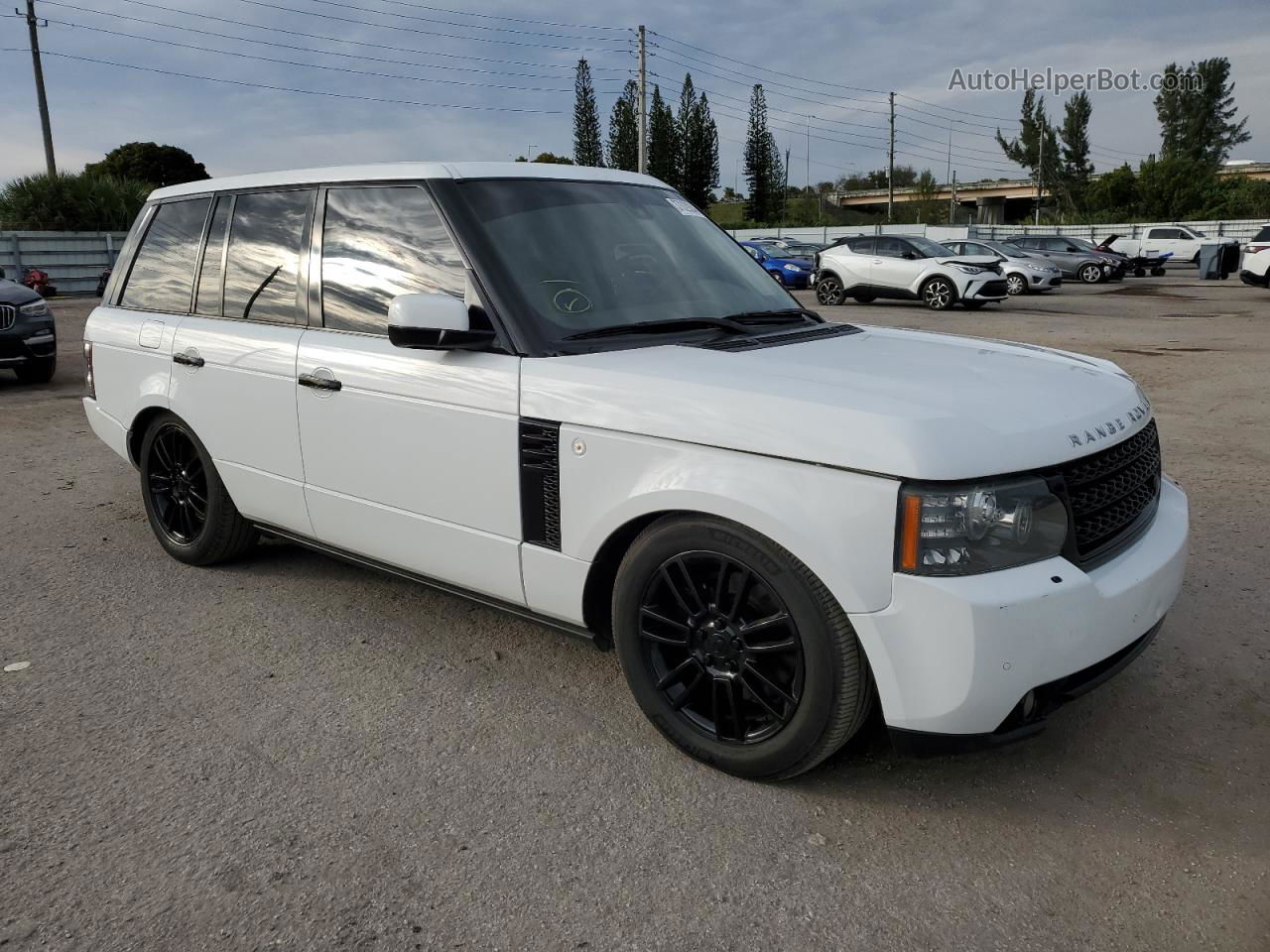 2011 Land Rover Range Rover Hse White vin: SALME1D42BA348538