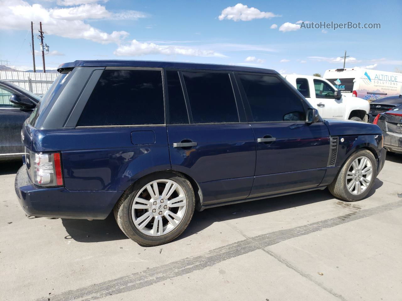 2011 Land Rover Range Rover Hse Blue vin: SALME1D44BA348900