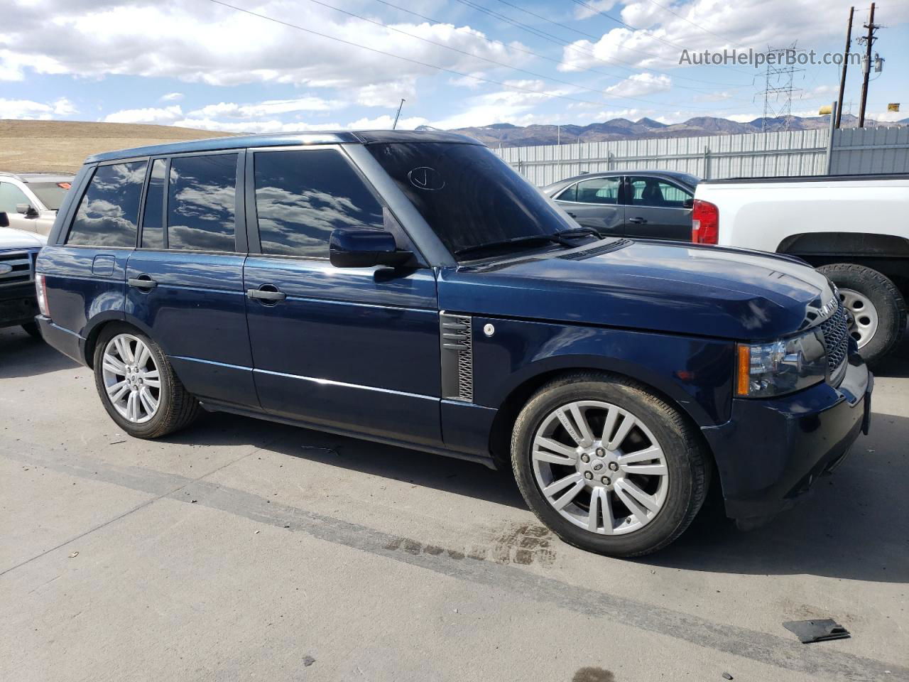 2011 Land Rover Range Rover Hse Blue vin: SALME1D44BA348900