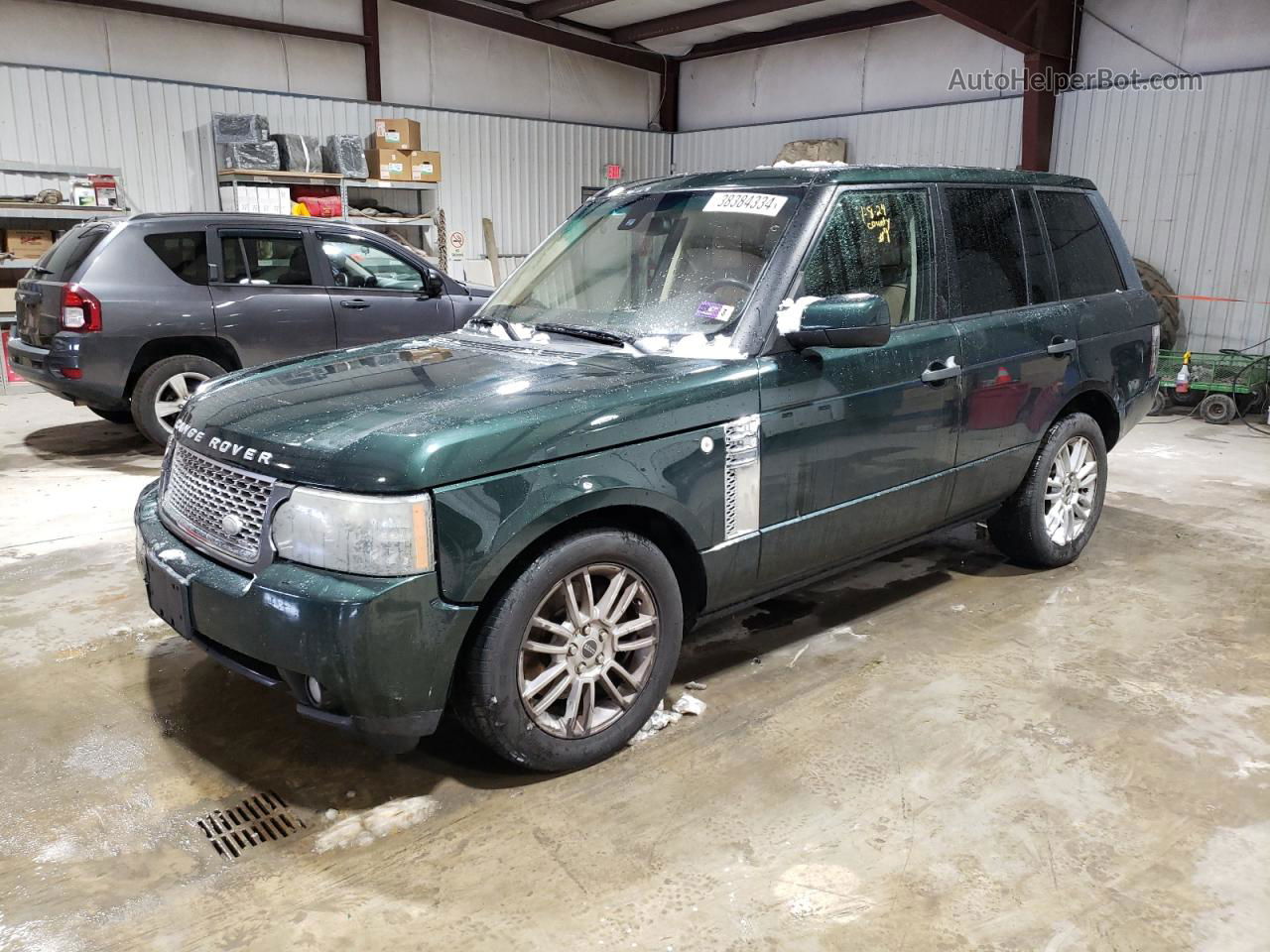 2011 Land Rover Range Rover Hse Green vin: SALME1D49BA338251