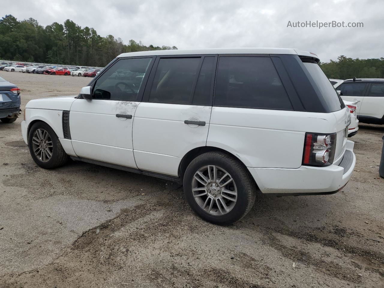 2011 Land Rover Range Rover Hse White vin: SALME1D4XBA340381