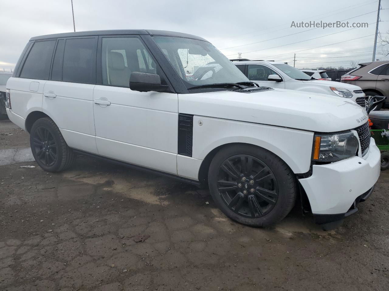 2011 Land Rover Range Rover Hse Luxury White vin: SALMF1D46BA356865