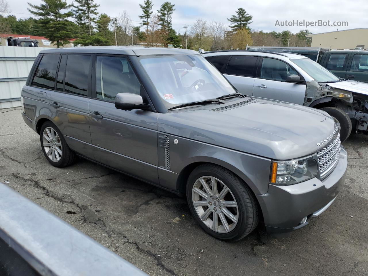 2011 Land Rover Range Rover Hse Luxury Gray vin: SALMF1E4XBA351005