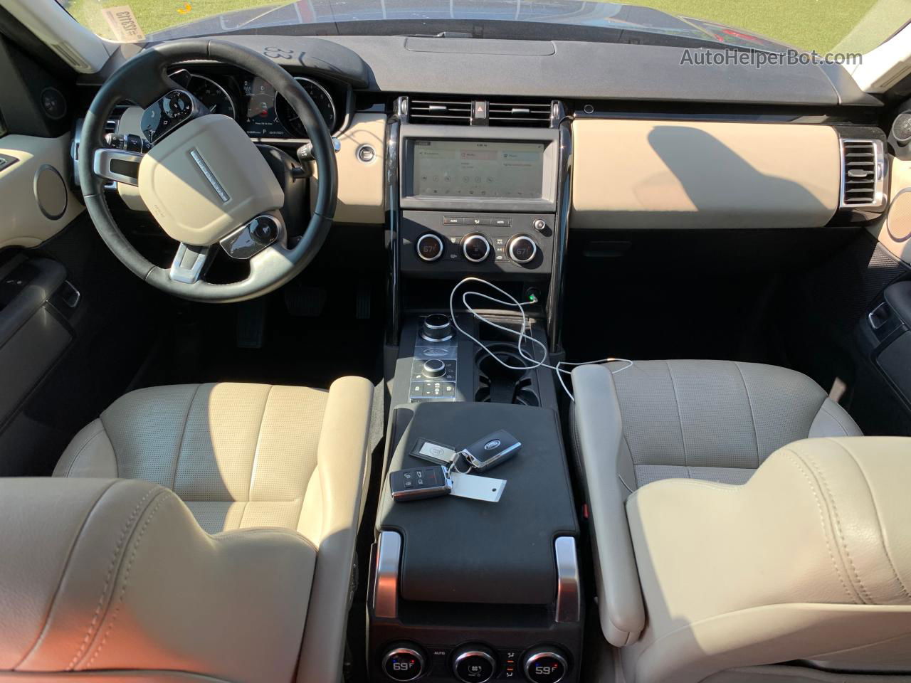 2019 Land Rover Discovery Se Синий vin: SALRG2RV9K2406307